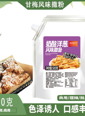 味相印奶酪洋葱风味撒粉500gbhc炸鸡店商用洋葱摇摇卷卷撒料薯条