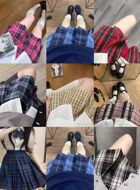 日系合集JK制服格裙女短袖套装百褶裙学生jk校服学院风短裙