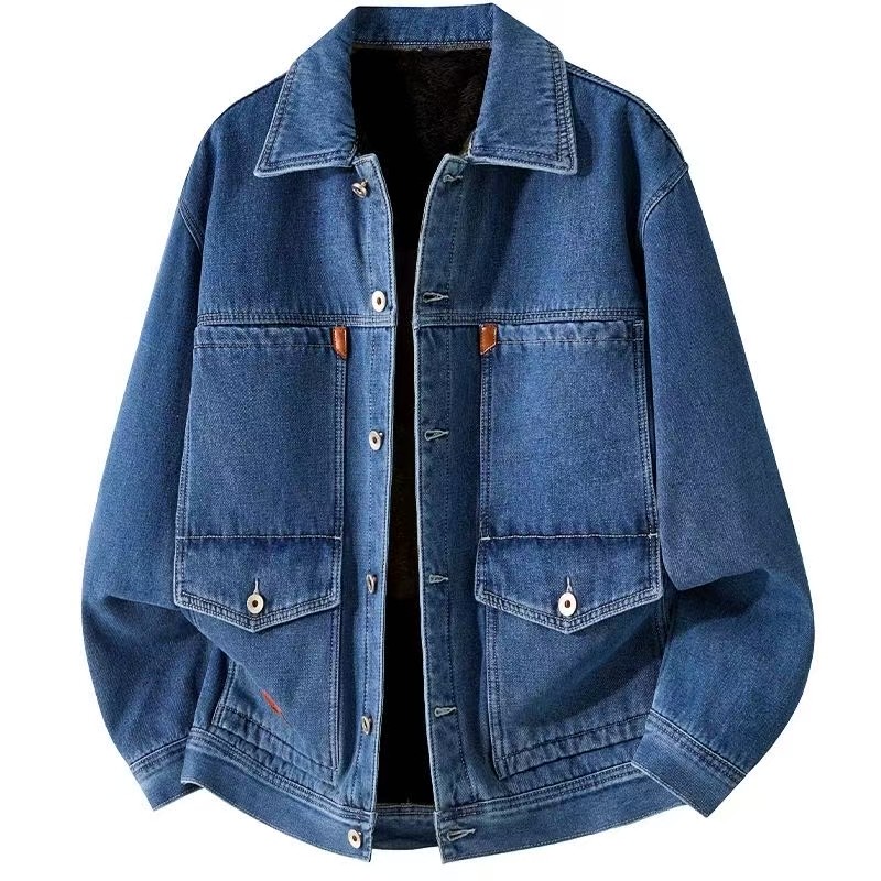 加绒加厚保暖牛仔外套衣宽松特厚棉耐磨挡风衣加大码夹克冬季外套,男装,牛仔外套,淘宝优惠券,粉丝福利购,淘宝优惠卷