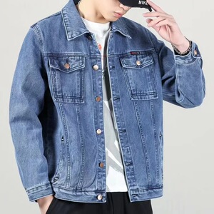 干活穿的牛仔外套男劳保工作服工地建筑工人焊工耐磨耐穿耐脏上衣