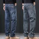 宽松直筒阔腿弹力中年裤 2026春秋新款 子男 男士 广州新塘高端牛仔裤