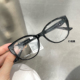 25新品 气质眼镜架 猫眼蝶形超轻EMS近视眼镜框女可配度数素颜时尚