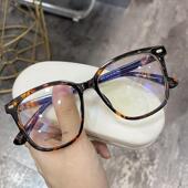 大框黑框玳瑁眼镜女男素颜近视可配度数变色镜大脸显脸小镜架9213