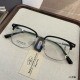 痞帅半框理工男眼睛架 半框超轻钛眉毛架方框眼镜框男款 商务钛