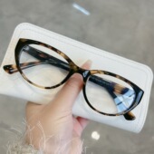素颜眼睛架近视可配防蓝光 蝶形猫眼TR90板材眼镜框女时尚 韩版 时尚