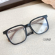 方框大框黑色框镜架男防木纹镜腿近视可配度数变色镜框大脸眼镜女