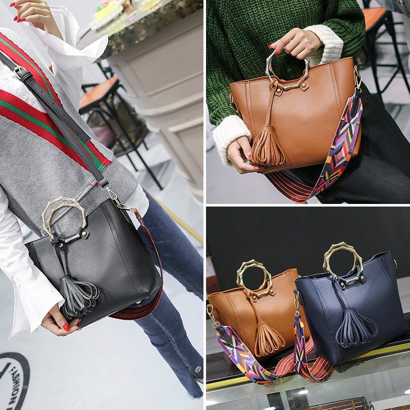 v-lv 2019新款时尚韩版ins简约百搭宽肩带大气手提包单肩斜挎女包在类目 箱包皮具/热销女包/男包, 女士包袋中 - 来自Buy2taobao.com提供专业的淘宝代购服务