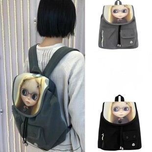 韩国款coyseio联名blythe26新款可爱背包电脑书包卡通娃娃双肩包