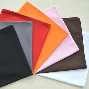 纯棉口布餐巾布酒店饭店红色加厚折花口布吸水不掉毛擦杯布打杯布