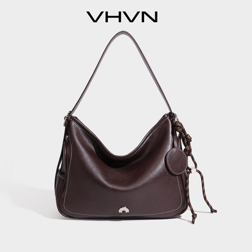 vhvn包包女2026新款真皮托特包