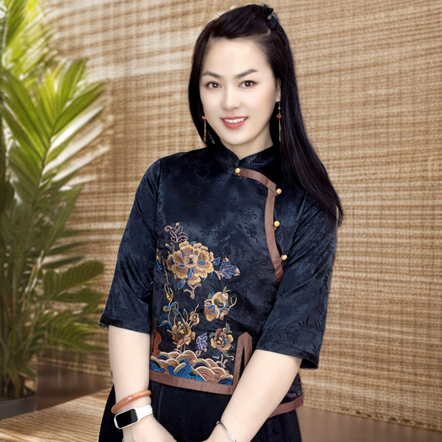 新中式民族风真丝改良刺绣常规袖