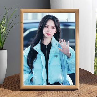 柳智敏Karina组合aespa周边礼物复古木质相框摆台摆件装饰礼物