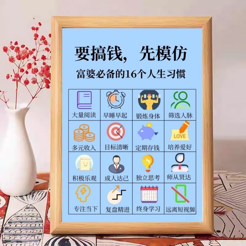 要搞钱先模仿强者必经之路相框