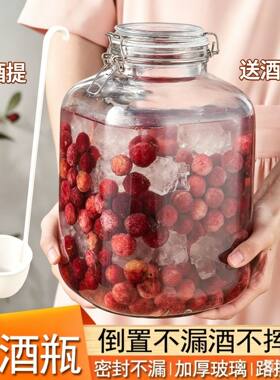 lock同款玻璃密封罐带盖储物罐家用蜂蜜食品腌菜泡菜坛子泡酒瓶子