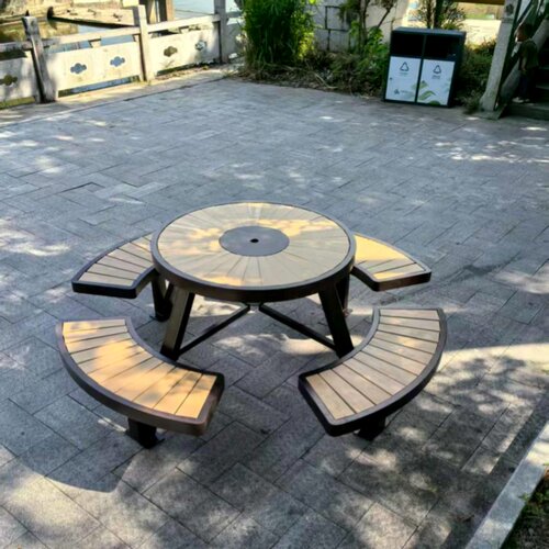 户外休闲桌椅公园套桌简约烧烤桌