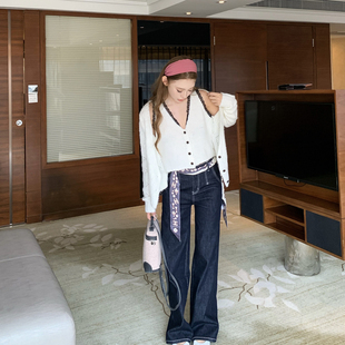 Mas Mash 拾光 土耳其八面弹莱赛尔直筒牛仔裤经典复古显瘦休闲裤