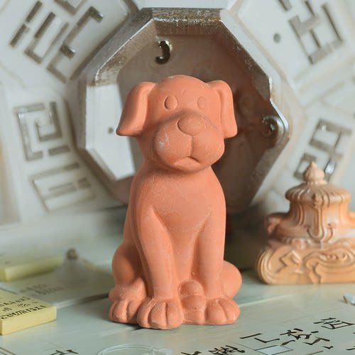 红陶装饰美式乡村园艺造景可爱狗