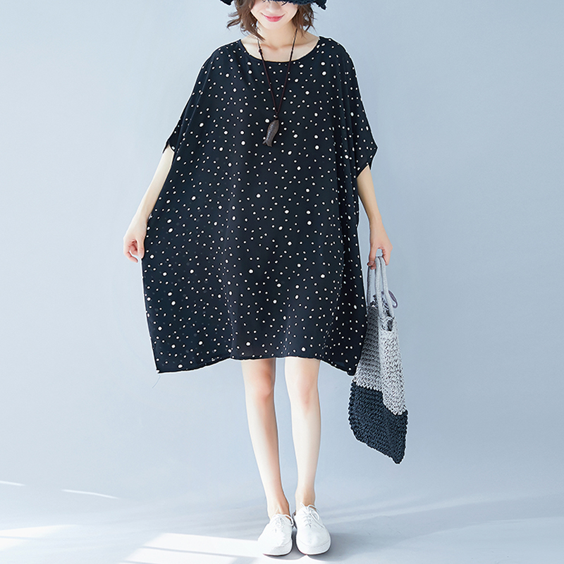 特大码女装250斤夏装加肥加大波点雪纺衫胖mm度假海边短袖连衣裙|ruв категории Женская одежда, женской одежды - от Buy2taobao.com для оказания профессиональной услуги покупки агента Taobao
