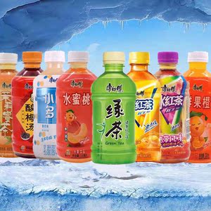 康师傅系列 热带冰红茶鲜果橙 小酪多多冰红茶330mlx12瓶多省包邮