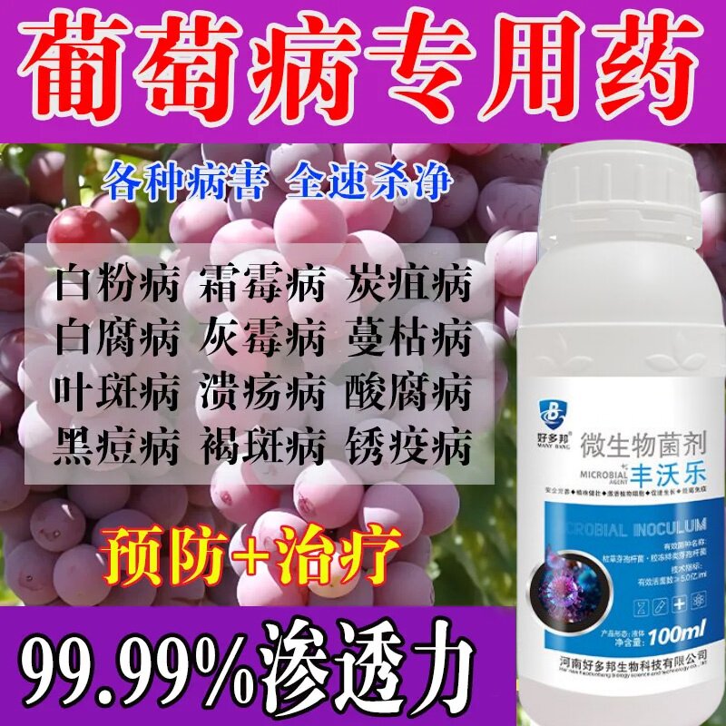葡萄病专用药病全治葡萄专用杀菌剂病虫防害炭疽病白粉病烂果霜霉