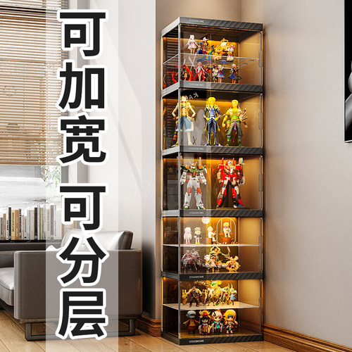 【40加宽手办柜】单格可分层调节