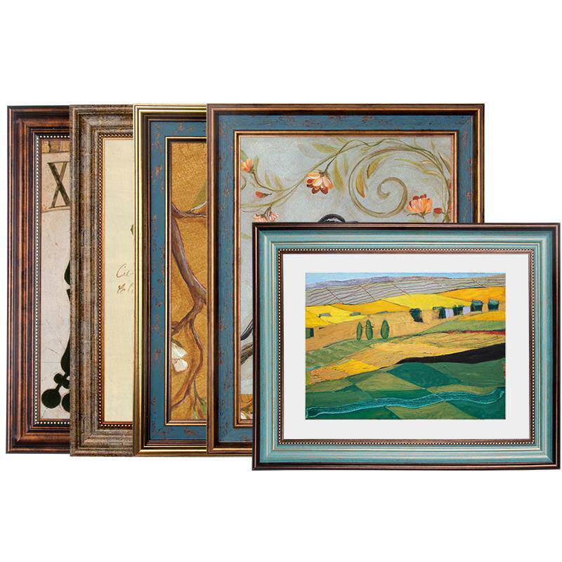 大画框美式挂墙相框20寸16寸18寸4开8Ka4 A3装裱定做任意尺寸定制