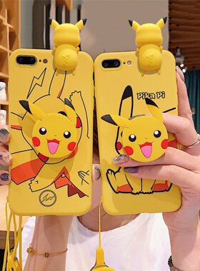 皮卡丘苹果x手机壳6s/7/8plus硅胶套iPhone11pro卡通xsmax软8g/XR