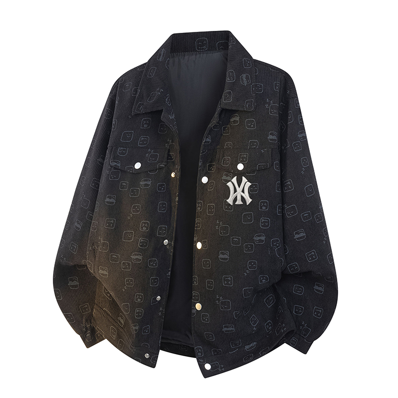 【奥莱官方】翻领外套男春秋季2025新款商务冬季加棉休闲夹克男士