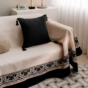 尤弥尔客厅复古沙发巾沙发盖毯四季通用防滑套罩防猫抓坐垫