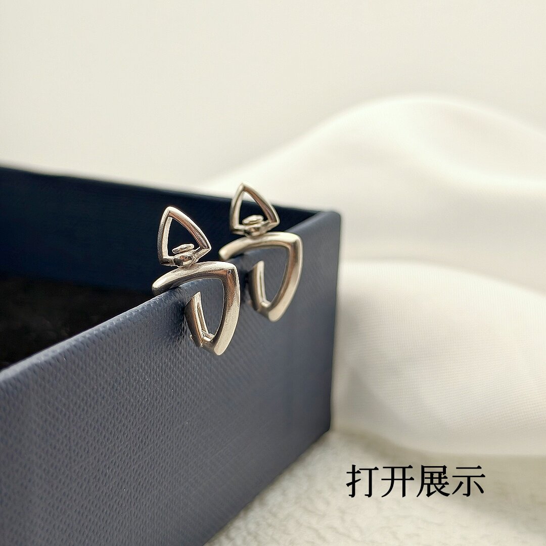 S925纯银可转动加厚弹簧扣配件