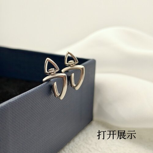 S925纯银可转动加厚弹簧扣配件