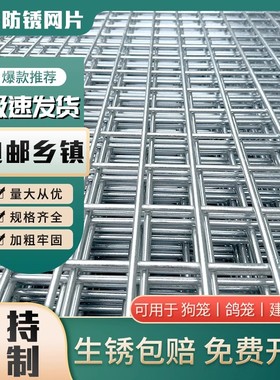 镀锌铁丝围栏铁网格网养殖鸡狗笼钢丝电焊网片加粗建筑隔离防护网
