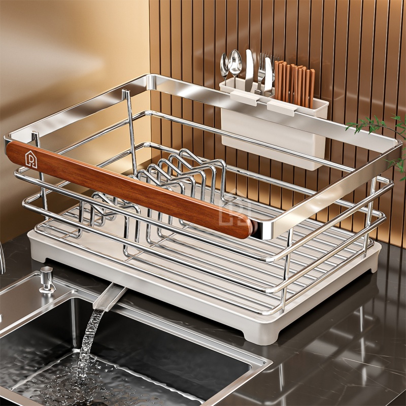 超实用的304不锈钢碗碟架