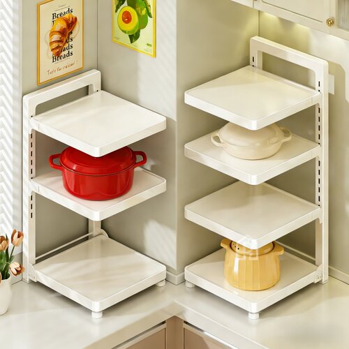 可折叠分层锅具收纳架