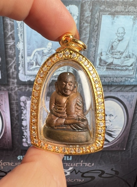 龙婆moon 龙婆门2543财佛 k金壳萨玛空卡泰国佛牌吊坠 正品保真