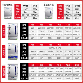 电气两用蒸饭柜商用蒸饭车220v电蒸箱食堂双门24层燃煤气家用小型