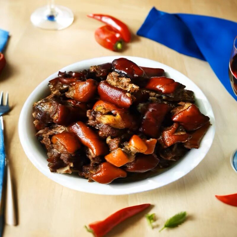广西玉林红烧脆皮五香味羊肉跑地羊吃肉羊熟食火锅下酒菜1500克