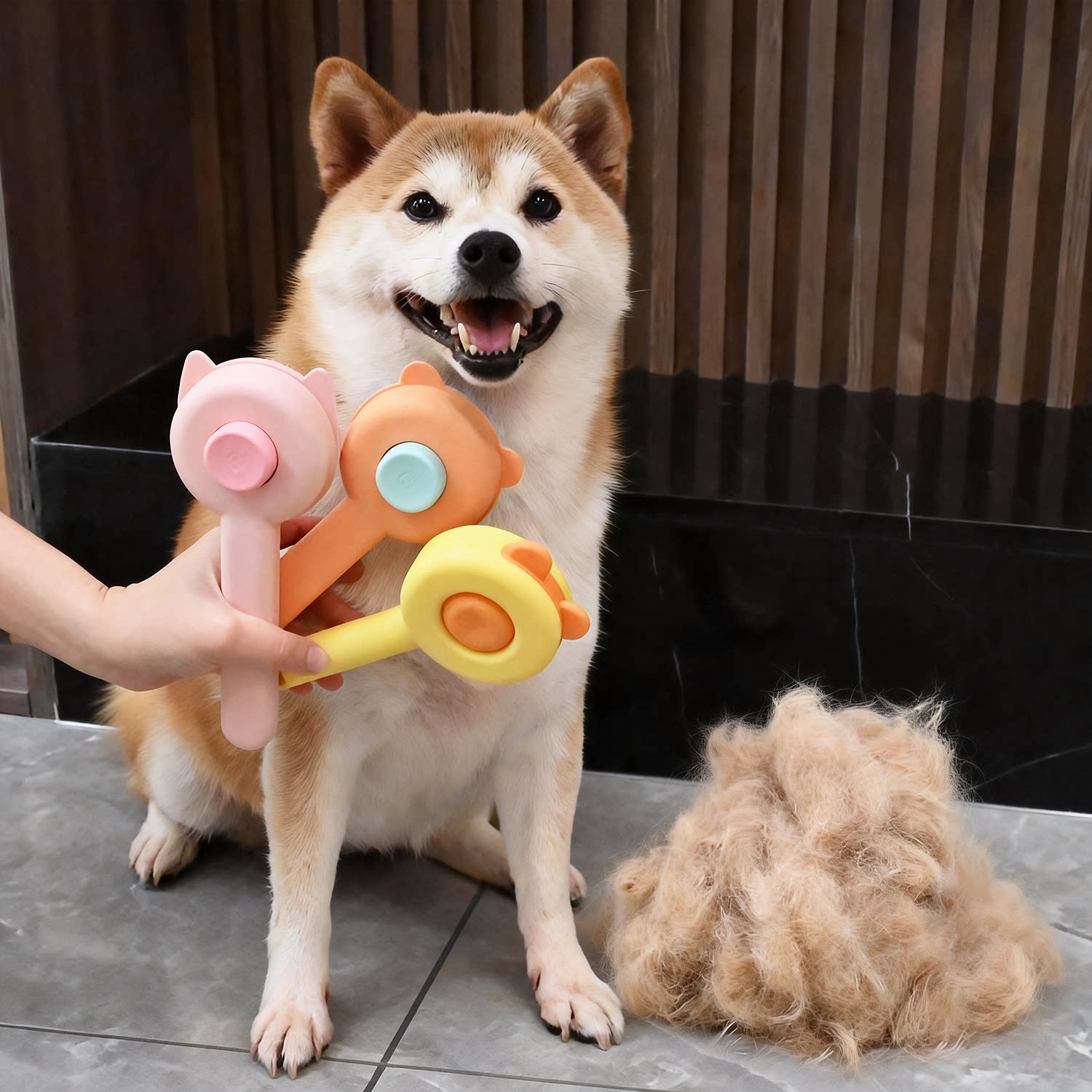 宠物狗狗梳子梳毛底绒梳按摩梳狗毛刷毛神器专用柯基柴犬针梳用品