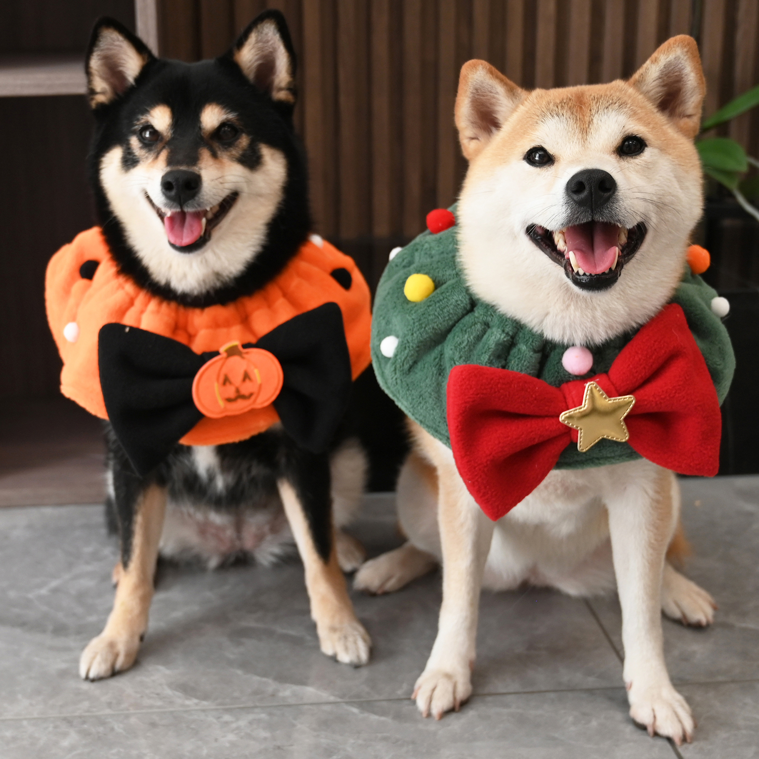 狗狗围脖圣诞万圣节新年