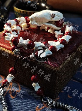 清凉祝福古风质感高级蛇骨手串手链朱砂紫金砂小众个性礼物高颜值