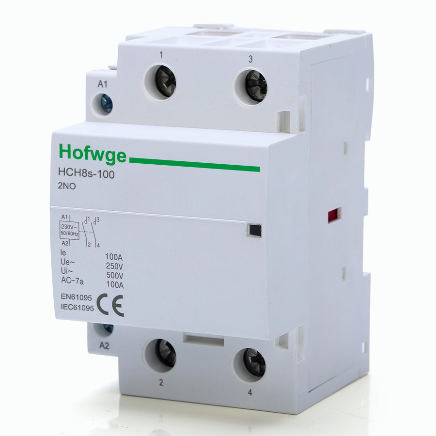 家用接触器 导轨接触器100A 2NO 1NO1NC 220V DC24V 直流接触器