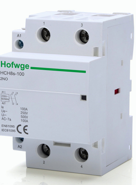 家用接触器 导轨接触器100A 2NO 1NO1NC 220V DC24V 直流接触器