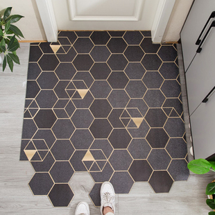 门口防滑地垫进门家用免洗可擦PVC入户门可裁剪地毯门外轻奢垫子