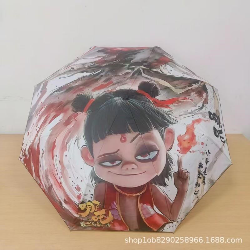哪咤儿童雨伞2025新款哪咤哪咤敖丙魔童闹海周边哪吒敖丙彩绘印花