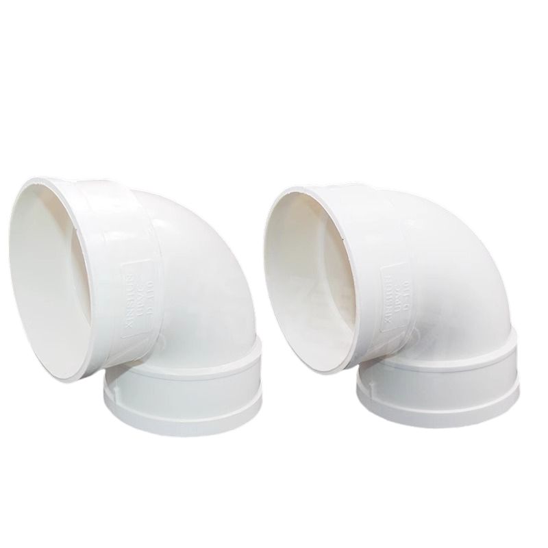 PVC弯头 排水管 直角弯下水管50 75 110 160 200 250 315 400 180