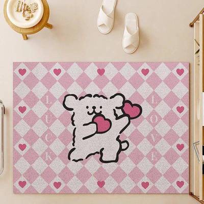卡通丝圈地垫入户门垫防滑可裁剪脚垫刮沙蹭泥门口易打理耐磨地毯