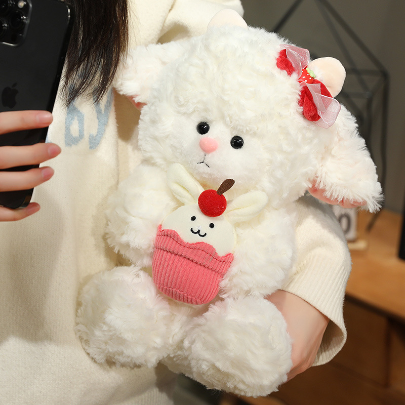 新款可爱小羊公仔玩偶毛绒玩具小绵羊娃娃情人节礼物送女友批发