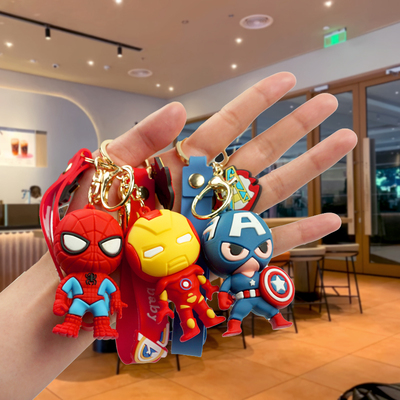卡通蜘蜘侠复仇者钥匙扣包包挂件