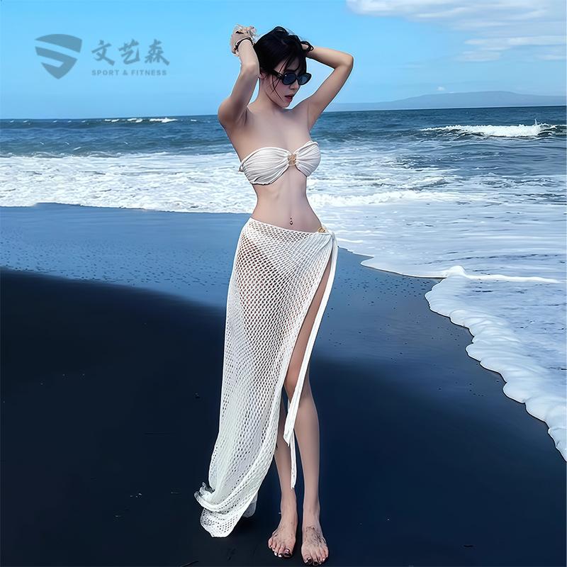 2025新款女纯欲分体比基尼三件套