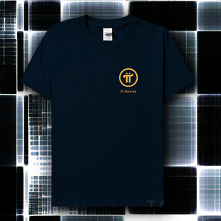 Pi network印花短袖T恤Pi币 派币支付定制推广上衣服矿工服饰pi币